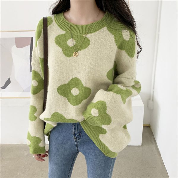 alien kitty oversize warm soft loose preppy chic casual sweet lazy style patchwork floral students knitted all match sweaters, White;black
alien kitty oversize warm soft loose preppy chic casual sweet lazy style patchwork floral students knitted all match sweaters, White;black