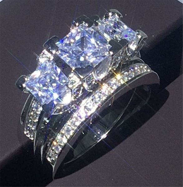 female square austrian crystal princess cut stone wedding rings for women silver color big white zircon ring engagement jewelry, Slivery;golden
female square austrian crystal princess cut stone wedding rings for women silver color big white zircon ring engagement jewelry, Slivery;golden