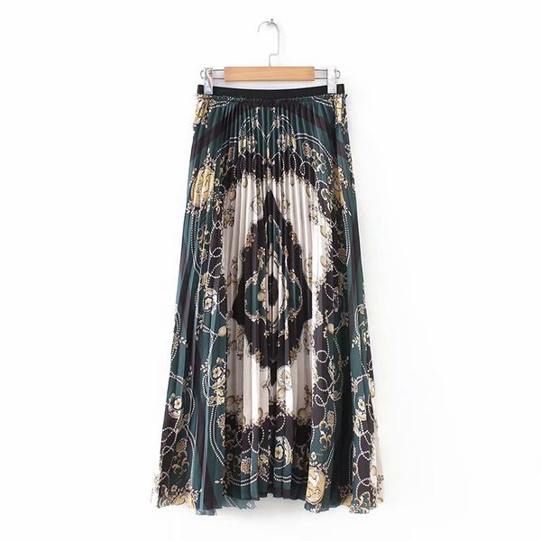 new women vintage chain flower print pleated midi skirt faldas mujer ladies elastic waist casual slim chic brand skirts qun157, Black
new women vintage chain flower print pleated midi skirt faldas mujer ladies elastic waist casual slim chic brand skirts qun157, Black