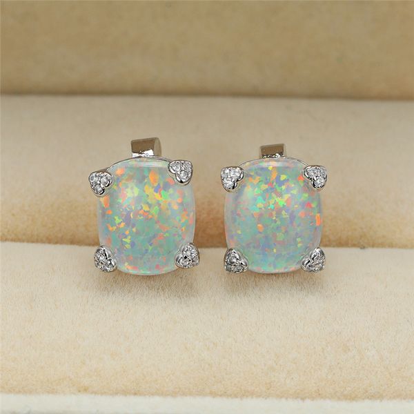 minimalist female white opal small earrings classic silver color stud earrings trendy bridal oval wedding for women, Golden;silver
minimalist female white opal small earrings classic silver color stud earrings trendy bridal oval wedding for women, Golden;silver