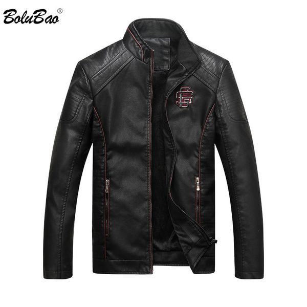 bolubao new winter men leather jacket mens fashion casual solid color outerwear leathers jackets male, Black
bolubao new winter men leather jacket mens fashion casual solid color outerwear leathers jackets male, Black