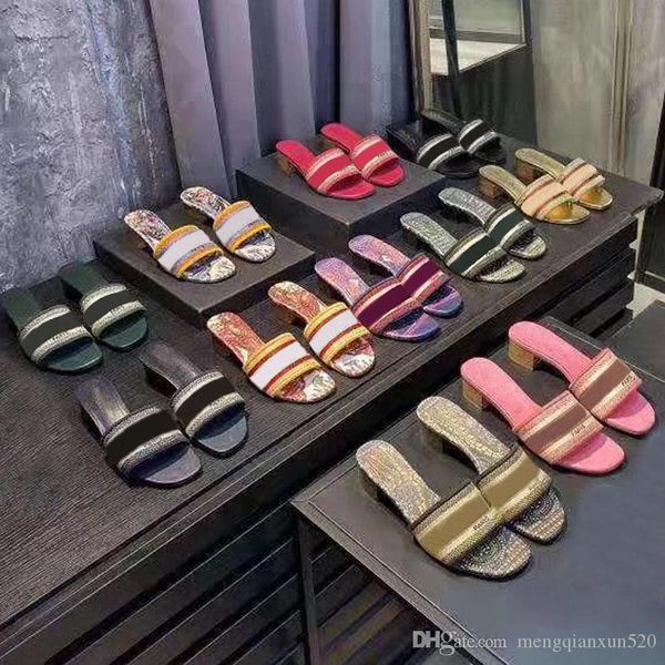 fashion medium heel slippers summer luxury woman beach alphabet slippers designer rough sandals knitted cloth embroidery woman shoes 35-42, Black
fashion medium heel slippers summer luxury woman beach alphabet slippers designer rough sandals knitted cloth embroidery woman shoes 35-42, Black