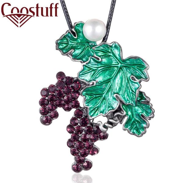 vintage plant jewelry long necklace for women purple grape green leaf pendant rope chain jewellery suspension choker ale new, Silver
vintage plant jewelry long necklace for women purple grape green leaf pendant rope chain jewellery suspension choker ale new, Silver