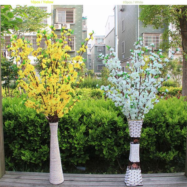 artificial cherry spring plum peach blossom branch silk flower tree for wedding party decoration white red yellow color eea447
artificial cherry spring plum peach blossom branch silk flower tree for wedding party decoration white red yellow color eea447