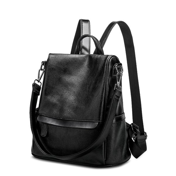 new korean women female rucksack leisure student school bag soft genuine leather fashion vintage female backpack teenage c711
new korean women female rucksack leisure student school bag soft genuine leather fashion vintage female backpack teenage c711