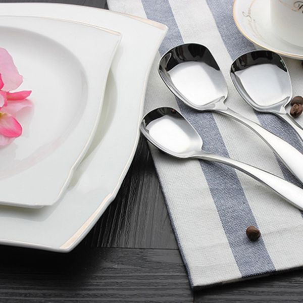 silver 304 creative stainless steel cutlery flat head flat stainless steel spoon buffet spoon
silver 304 creative stainless steel cutlery flat head flat stainless steel spoon buffet spoon