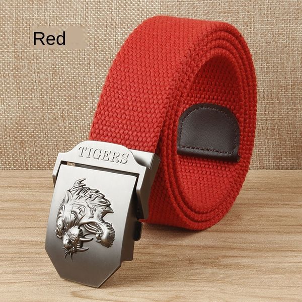 kad1y tiger head alloy buckle men's belt student outdoor leisure versatile tiger head alloy canvas buckle men's canvas belt studen, Black;brown
kad1y tiger head alloy buckle men's belt student outdoor leisure versatile tiger head alloy canvas buckle men's canvas belt studen, Black;brown