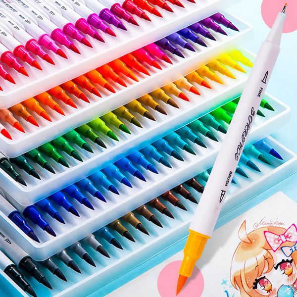 24/36/72/80/100 color double head watercolor pen set school art graffiti special hook line soft head needle tube marker pen
24/36/72/80/100 color double head watercolor pen set school art graffiti special hook line soft head needle tube marker pen