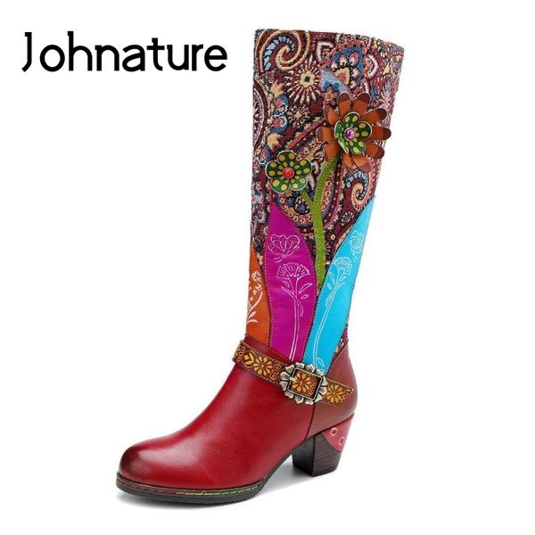 johnature retro 2019 women shoes new genuine leather winter mixed colors round toe zip fabric flower handmade platform boots, Black
johnature retro 2019 women shoes new genuine leather winter mixed colors round toe zip fabric flower handmade platform boots, Black