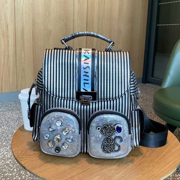 popular backpack in 2020 wild stripes contrasting color multiuse lock female bag leisure college wind bag diamonds mochila mujer
popular backpack in 2020 wild stripes contrasting color multiuse lock female bag leisure college wind bag diamonds mochila mujer