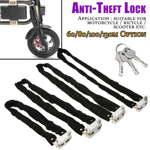 60/80/100/130cm bicycle lock anti-theft outdoor bike chain lock security reinforced metal heavy motorbike motorcycle chain locks
60/80/100/130cm bicycle lock anti-theft outdoor bike chain lock security reinforced metal heavy motorbike motorcycle chain locks
