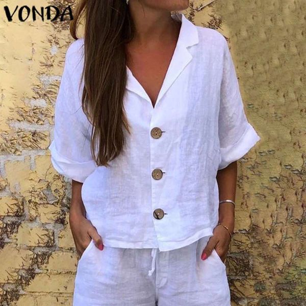 women's blouses & shirts vonda tunic women vintage 3/4 sleeve casual loose blouse 2021 summer beach bohemian party plus size blusa, White
women's blouses & shirts vonda tunic women vintage 3/4 sleeve casual loose blouse 2021 summer beach bohemian party plus size blusa, White