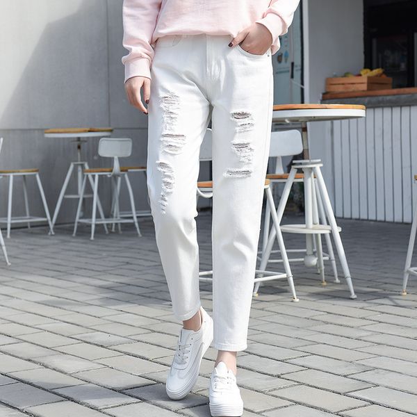 boyfriend джинсы для женщин 2019 vintage проблемные ripped hole джинсы женщина casual омывается голеностопного длина брюки прямые плюс разме, Blue
boyfriend джинсы для женщин 2019 vintage проблемные ripped hole джинсы женщина casual омывается голеностопного длина брюки прямые плюс разме, Blue