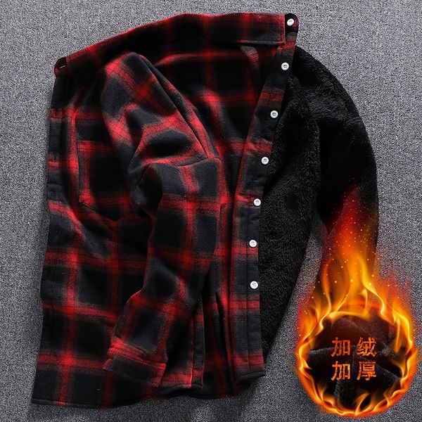 winter velvet thick warm blouses flannel male checked men cotton solid female blouse feminine shirts long sleeve blusas, White;black
winter velvet thick warm blouses flannel male checked men cotton solid female blouse feminine shirts long sleeve blusas, White;black