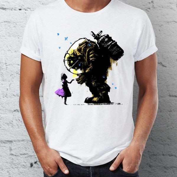 men's t shirt bioshock big daddy and little sister splicer gaming badass artsy tee hip hop boyfriend gift t shirt harajuku, White;black
men's t shirt bioshock big daddy and little sister splicer gaming badass artsy tee hip hop boyfriend gift t shirt harajuku, White;black