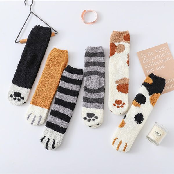 5pc winter warm cat socks for women fashion girls lovely cat claw coral home floor socks sleeping thicken fuzzy middle, Black;white
5pc winter warm cat socks for women fashion girls lovely cat claw coral home floor socks sleeping thicken fuzzy middle, Black;white