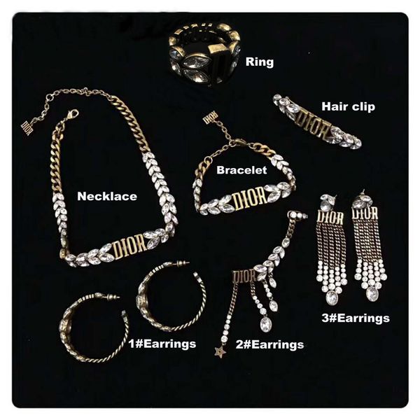 2019 luxury designer jewelry set vintage brass earrings for women fashion jewelry set gift, Silver
2019 luxury designer jewelry set vintage brass earrings for women fashion jewelry set gift, Silver