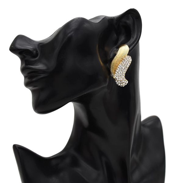 2 colors simple style elegant rhinestone stud earring for woman party earring, Silver
2 colors simple style elegant rhinestone stud earring for woman party earring, Silver