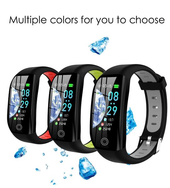 2019 F21 Smart Bracelet For Android Ios Sports Fitness Calorie Wristband Wear Smart Watch Ladies Men's Watch Heart Rate Monitor