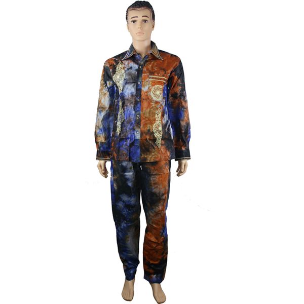 md african men clothing african print men's shirts pants two pieces set bazin riche shirt trousers suits male clothes, Red
md african men clothing african print men's shirts pants two pieces set bazin riche shirt trousers suits male clothes, Red