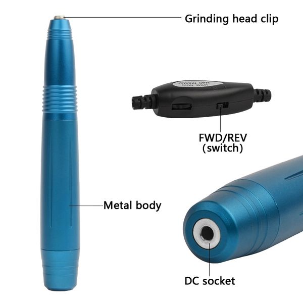 nail art equipment electric drill machine manicure set pedicure file gel remover polishing tools portable, Silver
nail art equipment electric drill machine manicure set pedicure file gel remover polishing tools portable, Silver