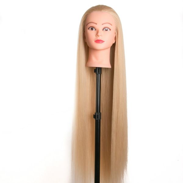 head dolls for hairdressers 80cm hair synthetic mannequin head hairstyles female mannequin hairdressing styling training head, White
head dolls for hairdressers 80cm hair synthetic mannequin head hairstyles female mannequin hairdressing styling training head, White