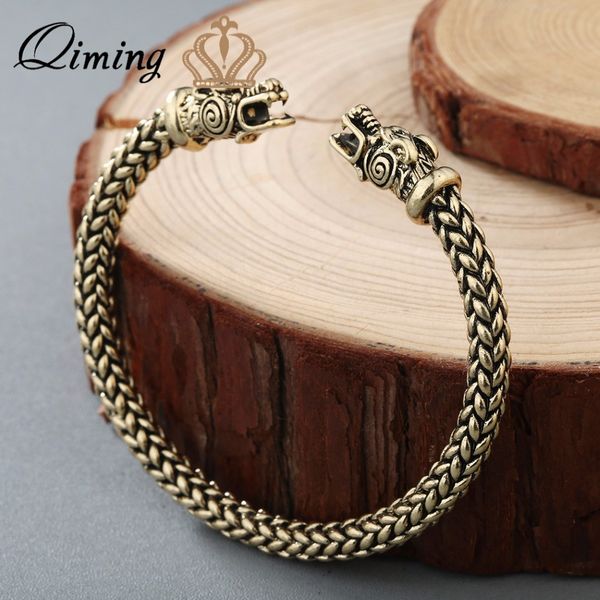 qiming nordic viking dragon solid vintage bangle women scandinavian historical costume accessories for men jewelry, Black
qiming nordic viking dragon solid vintage bangle women scandinavian historical costume accessories for men jewelry, Black