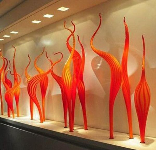 wholesale hand lamps reed floor lamp orange murano 100% mouth blown glass sculpture for party garden
wholesale hand lamps reed floor lamp orange murano 100% mouth blown glass sculpture for party garden