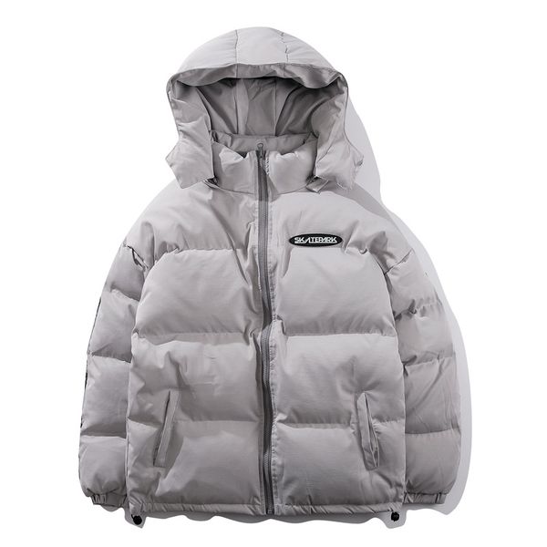 parkas winter stand collar solid color cotton coat men's bread dress thick cotton suit couple jacket loose trend, Black
parkas winter stand collar solid color cotton coat men's bread dress thick cotton suit couple jacket loose trend, Black