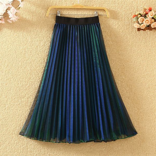 all-around, thin, reflective, gradual color changing, pleated skirt, mesh yarn, medium length skirt, women's skirt, Black
all-around, thin, reflective, gradual color changing, pleated skirt, mesh yarn, medium length skirt, women's skirt, Black