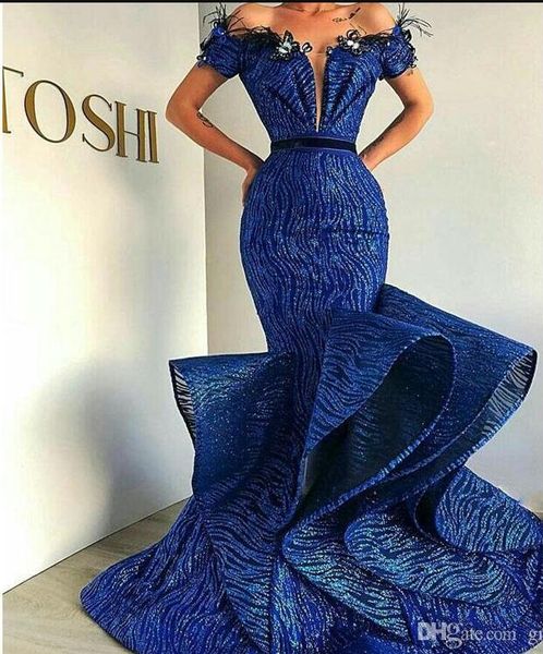 luxury sparkly mermaid prom dresses 2020 off shoulder sequins ruffles floor length long formal evening party gowns robe de soiree271e, Black
luxury sparkly mermaid prom dresses 2020 off shoulder sequins ruffles floor length long formal evening party gowns robe de soiree271e, Black