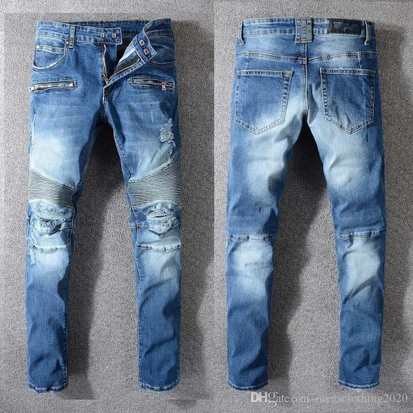 brand designer slim fit ripped jeans men hi street hip hop mens trousers denim joggers pants knee holes washed destroyed jeans, Blue
brand designer slim fit ripped jeans men hi street hip hop mens trousers denim joggers pants knee holes washed destroyed jeans, Blue