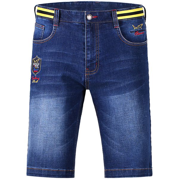 2020 summer new men jeans business denim casual fashion embroidery stretch soften cotton short jeans straight blue 42
2020 summer new men jeans business denim casual fashion embroidery stretch soften cotton short jeans straight blue 42