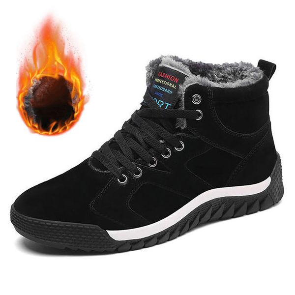 men boots suede warm snow boots men shoes winter work shoes sneakers winter footwear rubber ankle boot plus size 46 47, Black
men boots suede warm snow boots men shoes winter work shoes sneakers winter footwear rubber ankle boot plus size 46 47, Black