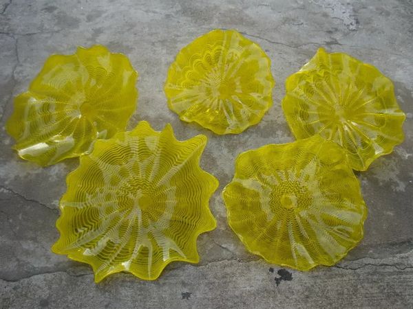 modern yellow murano flower glass wall lamp art hanging plates in cluster chihuly style home decor light
modern yellow murano flower glass wall lamp art hanging plates in cluster chihuly style home decor light