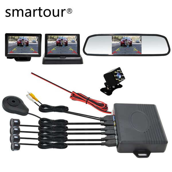 smartour car visible parking sensor reversing radar distance display video backup alarm system 4 probe buzzer 22mm
smartour car visible parking sensor reversing radar distance display video backup alarm system 4 probe buzzer 22mm