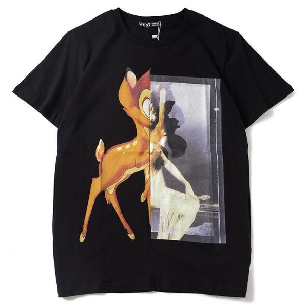 summer fashion 19ss tee women/men 100%cotton o-neck deer nude flower printing short sleeve t-shirt hip hop popular logo casual t-shirt, White;black
summer fashion 19ss tee women/men 100%cotton o-neck deer nude flower printing short sleeve t-shirt hip hop popular logo casual t-shirt, White;black