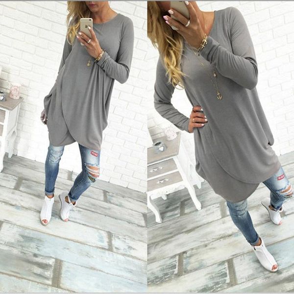 autumn dress women loose crew neck long sleeve dress casual irregular mini women solid color plus size 2020fp4, White
autumn dress women loose crew neck long sleeve dress casual irregular mini women solid color plus size 2020fp4, White