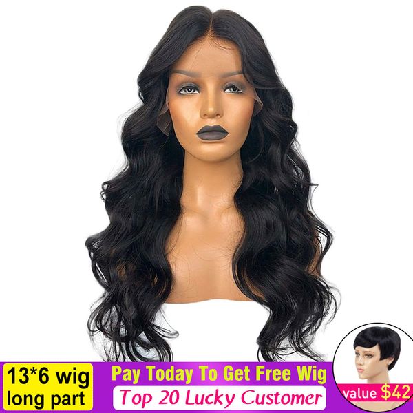 body wave 13x6 фронт шнурка человеческих волосы парики для чернокожих женщин pre щипкового волосяного покрова 13x4 фронта шнурка 8-26inch бр, Black
body wave 13x6 фронт шнурка человеческих волосы парики для чернокожих женщин pre щипкового волосяного покрова 13x4 фронта шнурка 8-26inch бр, Black