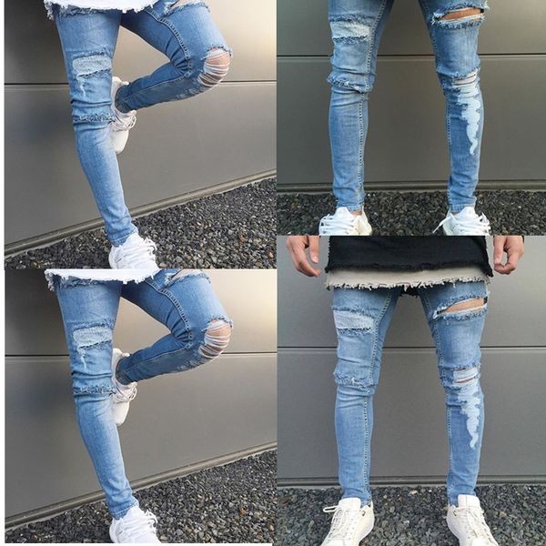 trousers hole men's jeans tight-fitting riding jeans men's spring new stretch slim feet size s-3xl, Blue
trousers hole men's jeans tight-fitting riding jeans men's spring new stretch slim feet size s-3xl, Blue