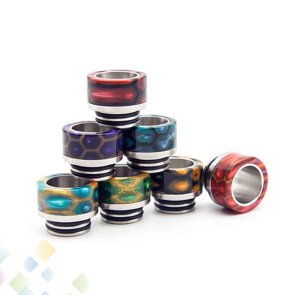 810 510 Honeycomb Resin Stainless Steel Drip Tip Epoxy Resin with SS Cobra Snakeskin Grid Mouthpiece for Vape 510 810 Atomizer Ecig
810 510 Honeycomb Resin Stainless Steel Drip Tip Epoxy Resin with SS Cobra Snakeskin Grid Mouthpiece for Vape 510 810 Atomizer Ecig