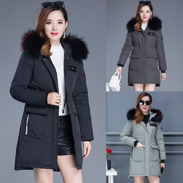 2019 hooded ladies coat long coats parka oversize jackets mid-long women winter thick jacket down jackets women winter #92440, Black
2019 hooded ladies coat long coats parka oversize jackets mid-long women winter thick jacket down jackets women winter #92440, Black