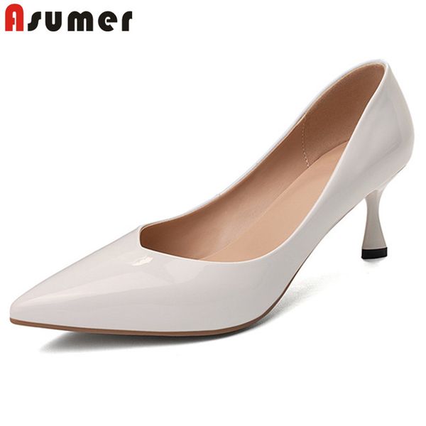 asumer 2020 big size 34-45 pumps women shoes pointed toe slip on single shoes thin heel spring summer party wedding ladies, Black
asumer 2020 big size 34-45 pumps women shoes pointed toe slip on single shoes thin heel spring summer party wedding ladies, Black