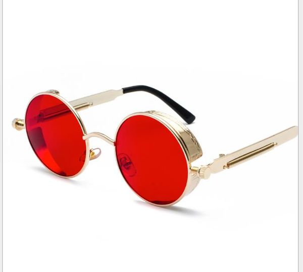 european and american round personality reflective glasses sunglasses for men and women, White;black
european and american round personality reflective glasses sunglasses for men and women, White;black
