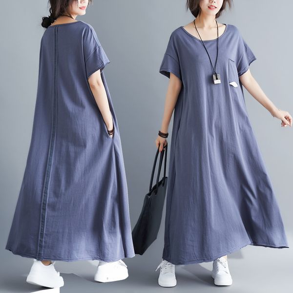 2019 baitawei clothes overknee exceed longuette subsidize solid color easy suit-dress, Gray
2019 baitawei clothes overknee exceed longuette subsidize solid color easy suit-dress, Gray