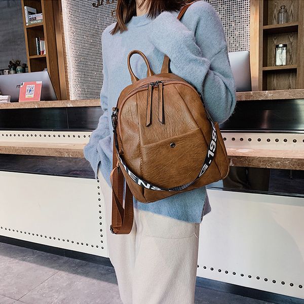 letters print strap backpack for women's leather travel rucksack quality shoulder bag female girls mochila backpacks 2019 xa551h
letters print strap backpack for women's leather travel rucksack quality shoulder bag female girls mochila backpacks 2019 xa551h