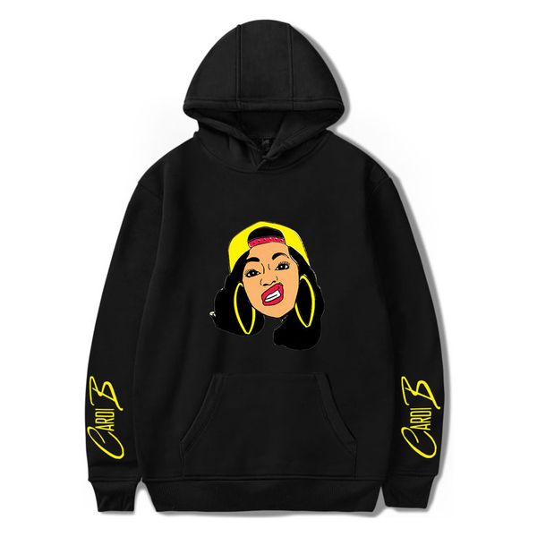 fashion cardi b hoodies women men sweatshirts harajuku hooded popular print cardi b hoodie women casual black pullovers