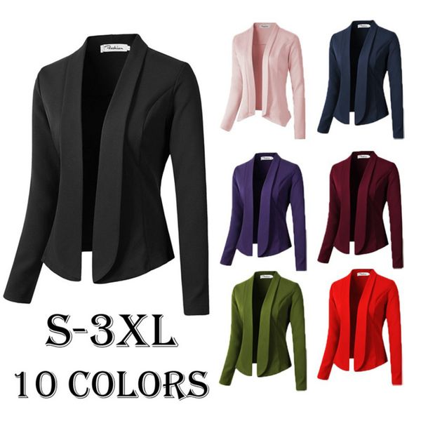 zogaa women coat casual jacket 2019 fashion work office lady suit slim fit button business female oversized women coat, Black;brown
zogaa women coat casual jacket 2019 fashion work office lady suit slim fit button business female oversized women coat, Black;brown