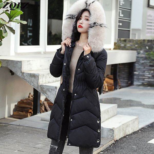 winter down jacket hooded coat women thick warm cotton padded jackets outwear plus size slim long parka mujer fur colalr coats, Tan;black
winter down jacket hooded coat women thick warm cotton padded jackets outwear plus size slim long parka mujer fur colalr coats, Tan;black