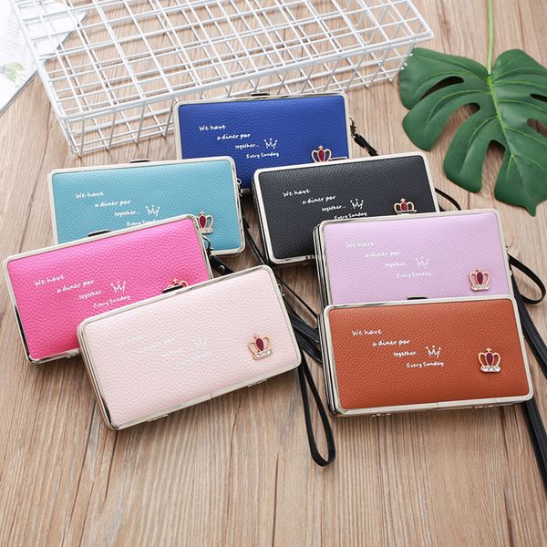 new women pu leather wristlets coins wallet purses crown magnetic buckle box bag handphone handbag ladies card holder wallets, Red;black
new women pu leather wristlets coins wallet purses crown magnetic buckle box bag handphone handbag ladies card holder wallets, Red;black